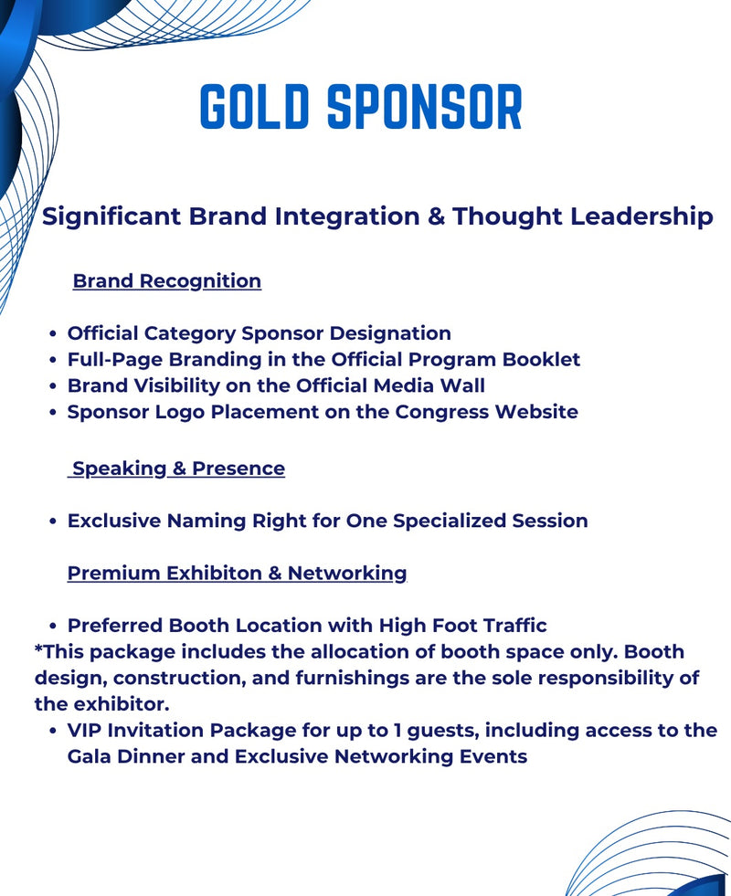 Gold Sponsor from
